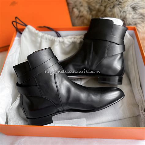 hermes boty|Hermes ankle boots.